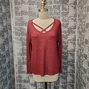 🔸️Soft Cross Front Sweater Top